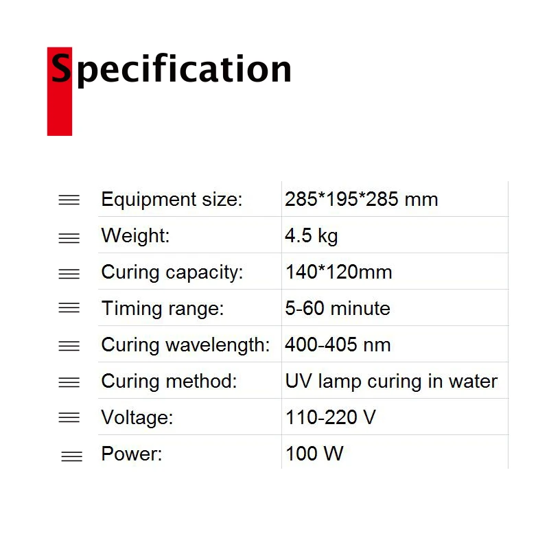 IGRARK 3D принтер УФ отверждения машина 400 405nm длина волны коробка для DLP/LCD/SLA смолы