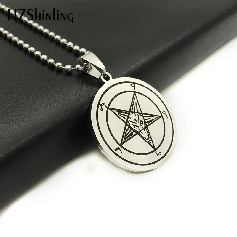 Новинка 2018 подвеска из нержавеющей стали Baphomet ожерелье с логотипом Lilith Sigil