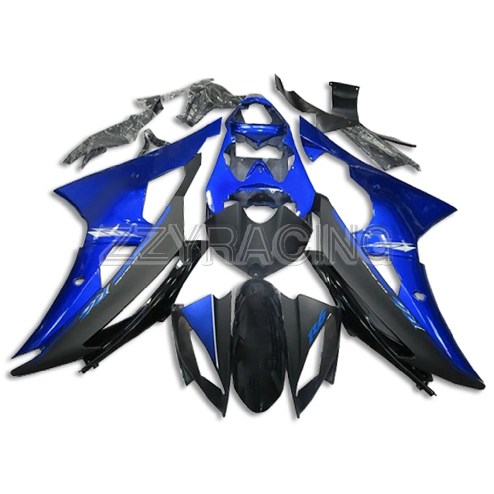 

Injection Fairings Kit for Yamaha YZF-600 R6 2008 - 2016 Complete ABS Plastic R6 08 - 16 Motorcycle Body Kit Blue Black Frames
