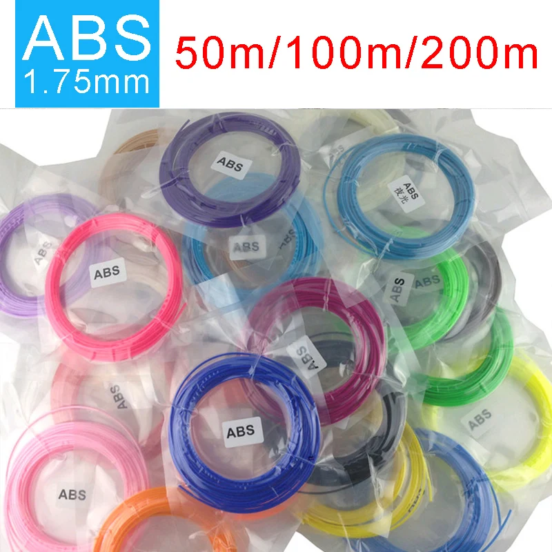 Goedkoop Smaffox 3D Pen Filament, 20 Kleuren Abs Filament, 1.75 Mm Abs, Plastic Handvatten Voor 3d, 3D Printer Materiaal, Elke Kleur 5 Meter Lange