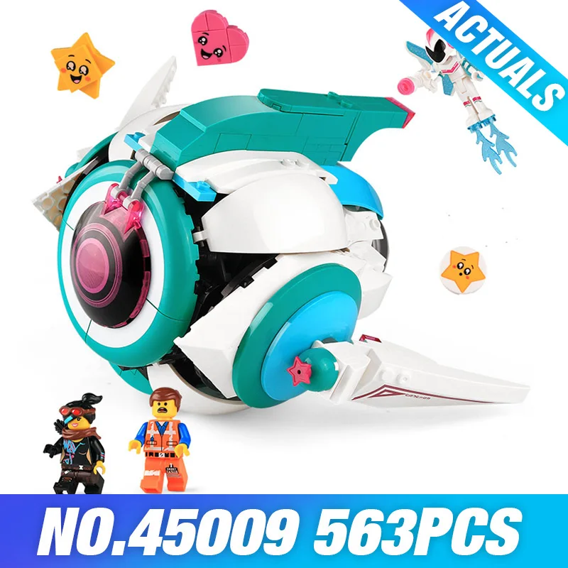 

Instock 45009 Sweet Mayhem's Systar Starship Movie Series Model Building Blocks 70830 Educational Toys DIY Children Gifts