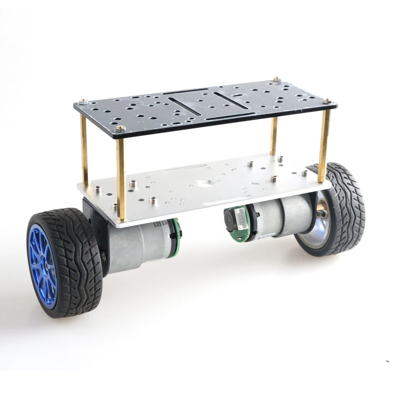 double-plate-2wd-two-rounds-of-self-balancing-dc-12v-motor-car-two-wheel-balancing-car-smart-car-chassis-kit