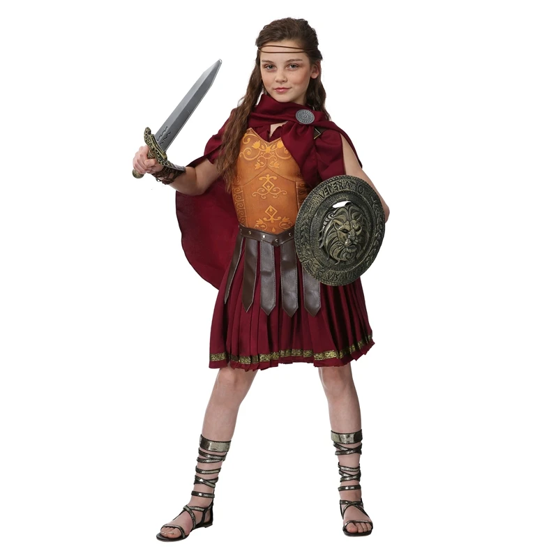 ハロウィンデラックス女の子グラディエーター衣装古代ローマ味付けファイター中世warrior子供コスプレ服 Cosplay Clothing Gladiator Costumekids Cosplay Aliexpress