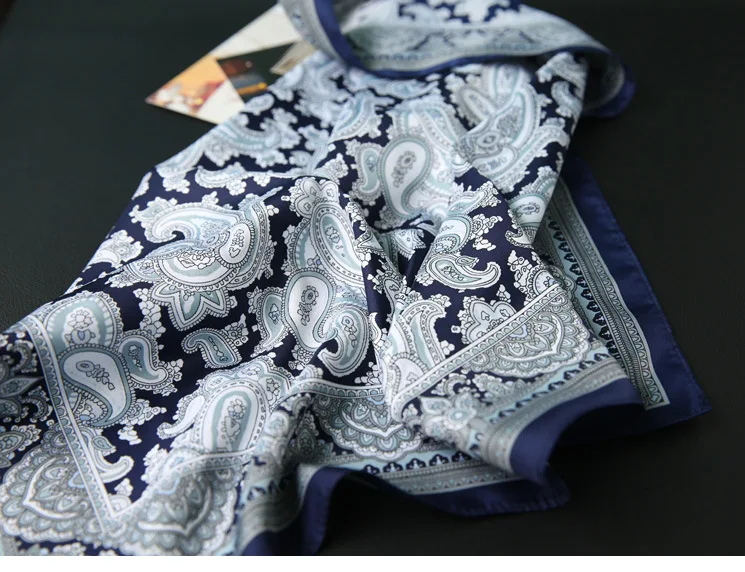 Пейсли шейный платок цветочный шарф для Для мужчин Для женщин Обёрточная бумага 50*50 см квадратные шарфы Для женщин Для мужчин s Обёрточная