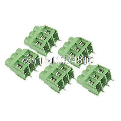 

5 Pcs 30A 3 Pin Pluggable PCB Screw Terminal Block Connector