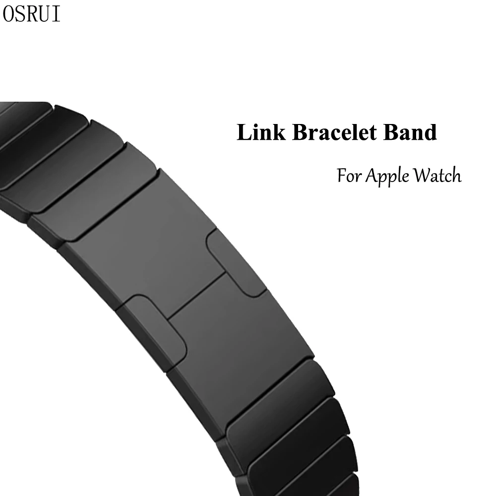 

Link Bracelet watchband for apple watch band strap 5 4 iwatch 42mm 38mm 44mm 40mm 3 2 pulseirac stainless steel smatwatch belt