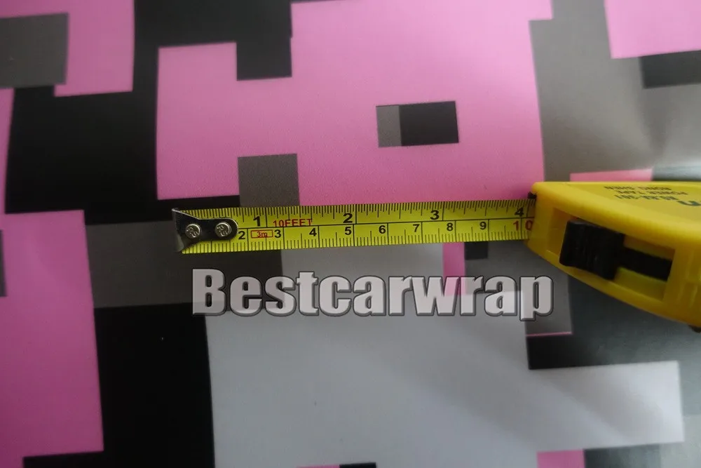 Pink white black camouflage vinyl wrap camo pixel digital mosaics Car auto wrapping film Foile 3M printed matte gloss tuning styling (1 (7)