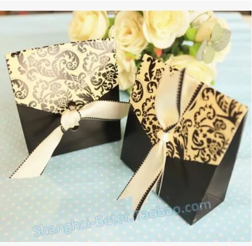 

120Pcs PASAYIONE European Style Creative Candy Box With Ribbons Paper Gift Cases For Mariage Boda Wedding Decoration Bomboniere