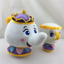 Дисней Красавица и Чудовище чайник подсвечники мягкая игрушка Mrs Potts плюшевая кукла игрушки для детей день рождения Рождественский подарок