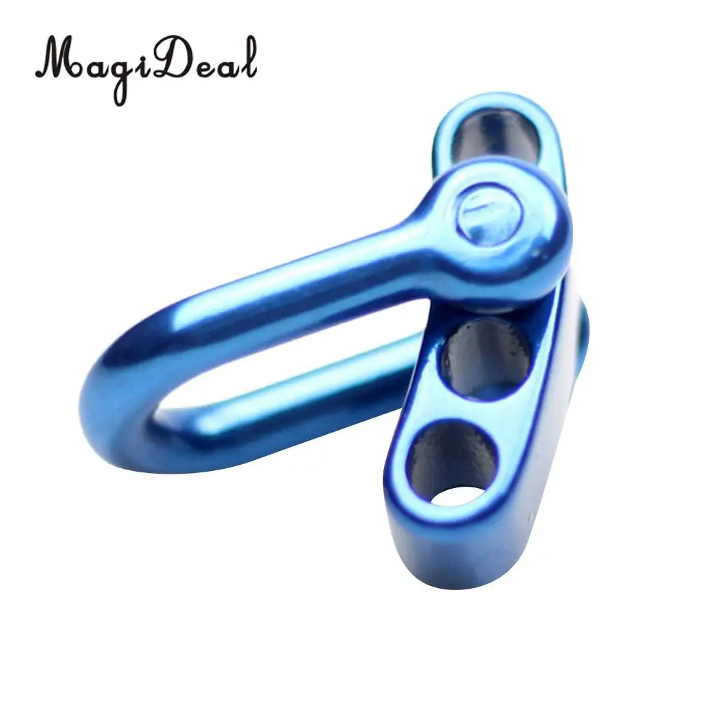 MagiDeal U Flat Adjustable Shackle Buckle Clasp for Survival Paracord Bracelet for Outdoor Camping Hiking Accessories 4 Colors