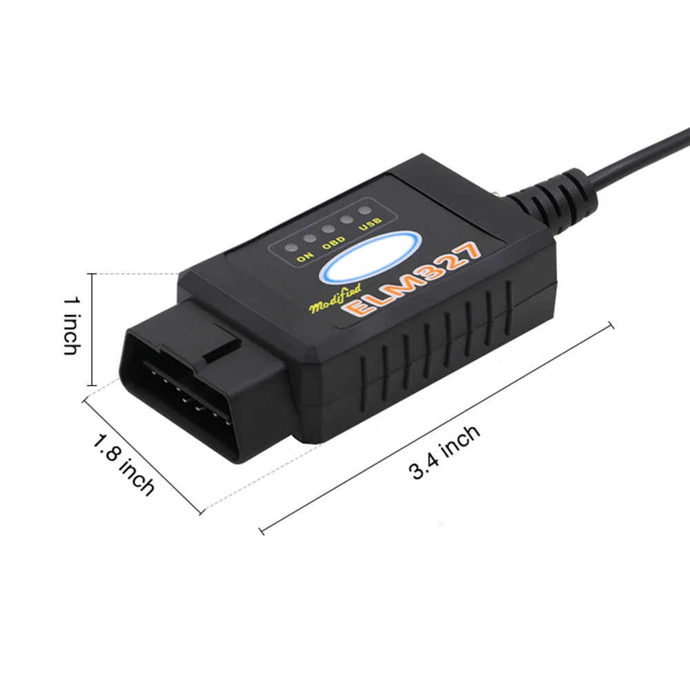 2021 ELM 327 USB Bluetooth Works on Forscan For Ford HS CAN /MS CAN V1.5 car OBD2 diagnostic Tool ELM327 USB FTDI chip high quality auto inspection equipment