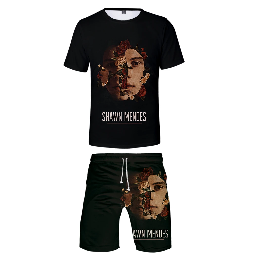 Shawn mendes/комплект из 2 предметов с объемным рисунком для мужчин крутая модная