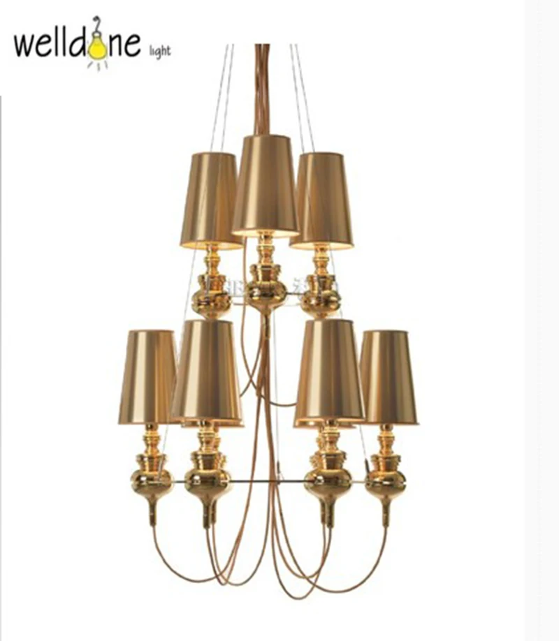 

Luxury Modern E27 white black gold sliver lampshade Replica Jaime Hayon Josephine Queen 6 3 1 Suspension light pendant lamp