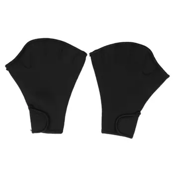 

1 pair Swim Gloves Glove Swim swimming aid Black M