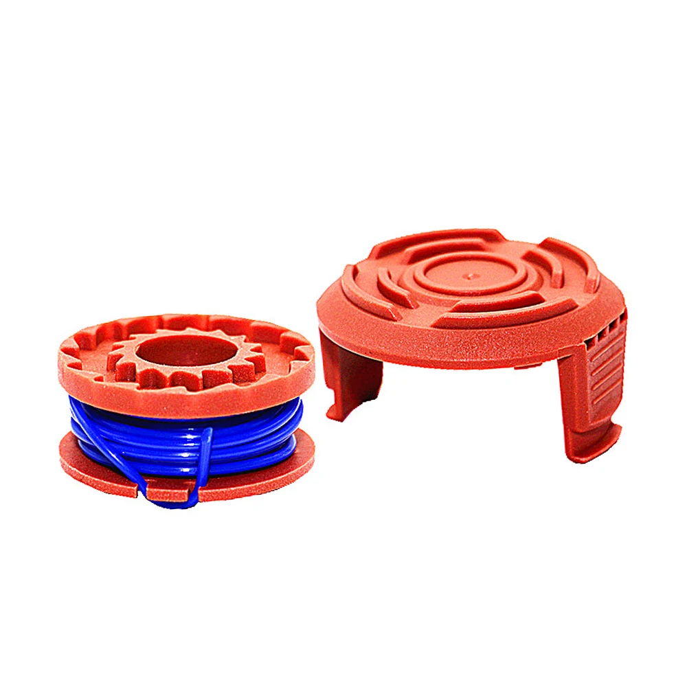 9 Pack Replacement Trimmer Spool Line 6Pcs& Spool Cap Cover WA6531 GT 3Pcs for Worx WA0010 Accessories
