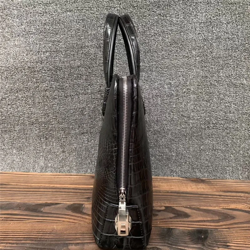 Замок с паролем на молнии из натуральной крокодиловой кожи 14 ''портфель для