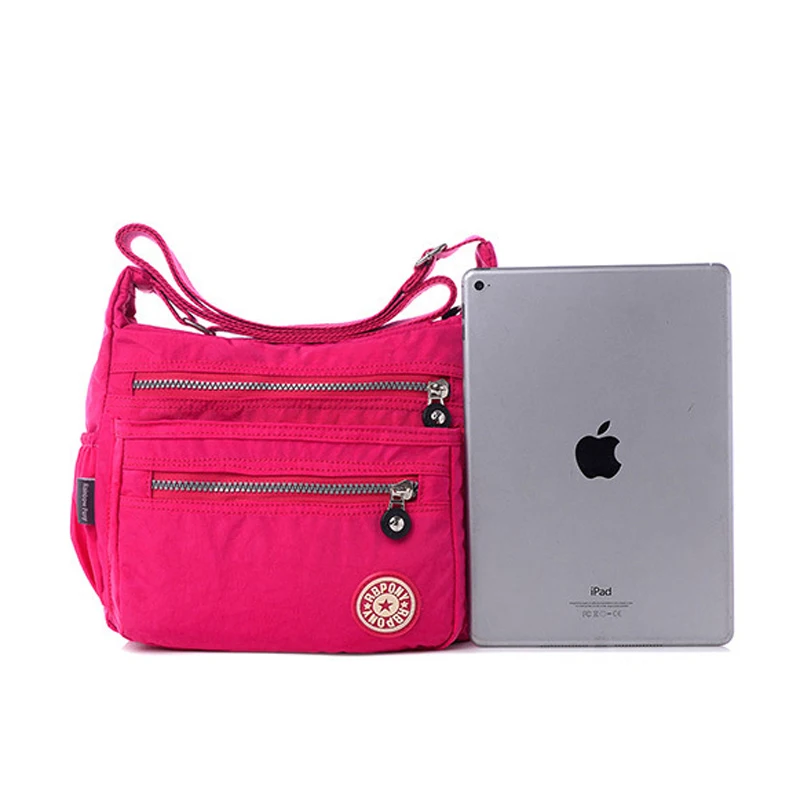 nylon messenger bag women's