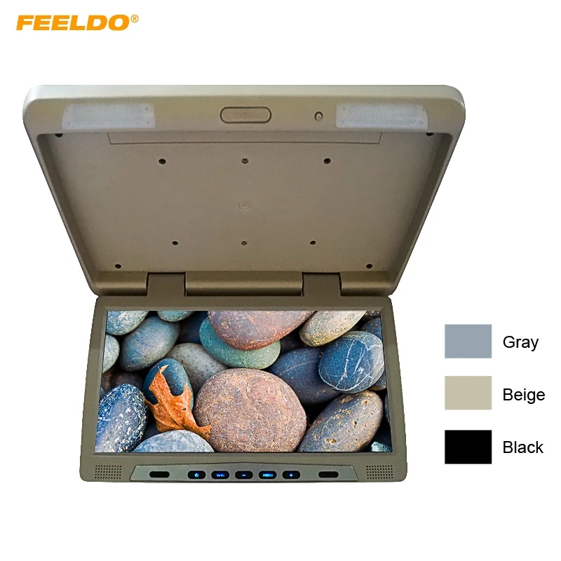 

FEELDO DC24V 20.1" Roof Mounted LCD Bus Monitor Car Bus Flip Down TFT LCD Monitor with IR Transmitter 3 Colors #FD-1298