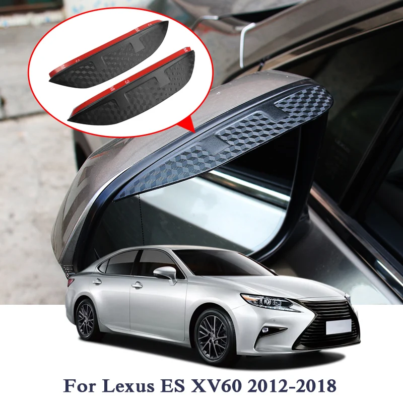 

Car Styling Car Rearview Mirror Rain Eyebrow Sticker For Lexus ES XV60 NX AZ10 RX AL10 RX AL20 Carbon Fiber Protector Sticker