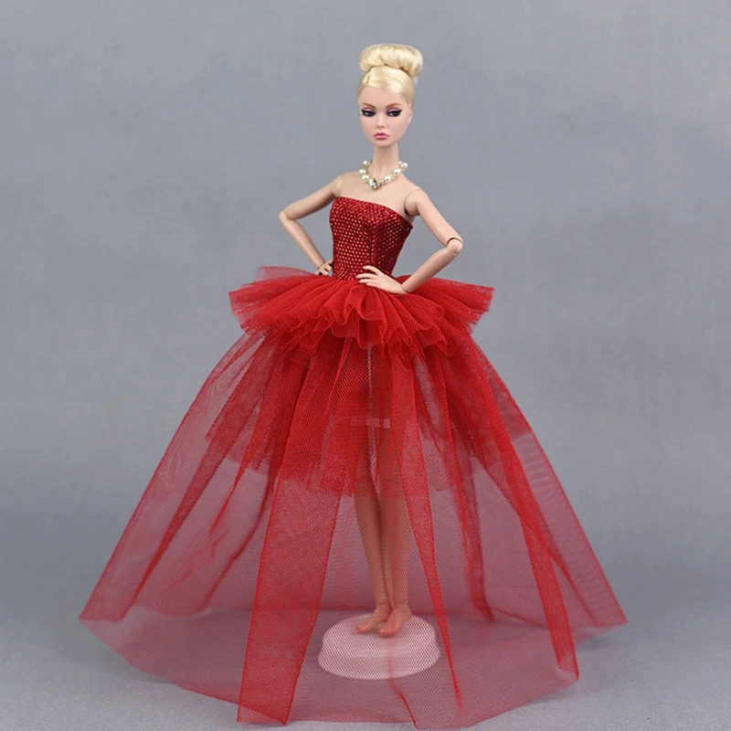 Одежда для кукол, свадебное платье принцессы Барби, благородные вечерние платья для куклы Барби, модный дизайнерский наряд, лучший подарок для куклы для девочек - Цвет: 10