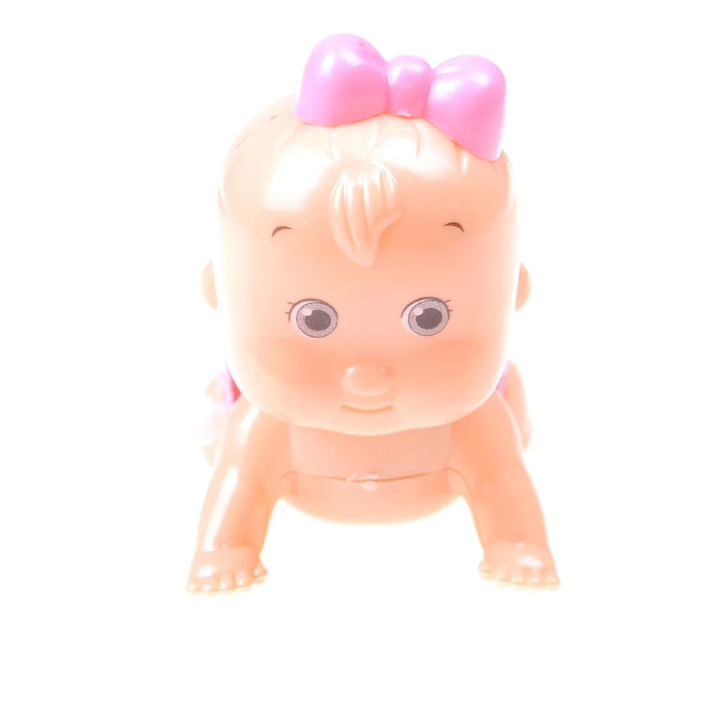 Random Mini Baby Shape Clockwork Spring Toy Wind up Baby Toys Kids Fun