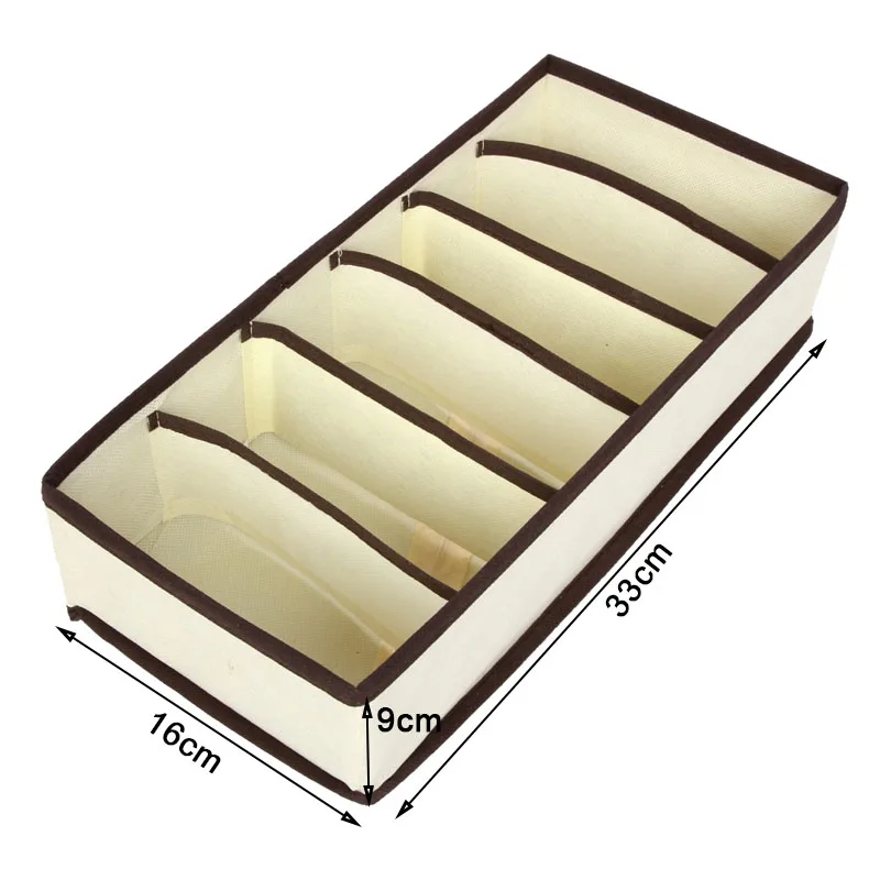 Multi-size Bra Underwear Organizer Foldable Home Storage Box Non-woven Wardrobe Drawer Container Organizer For Scarfs Socks (5)