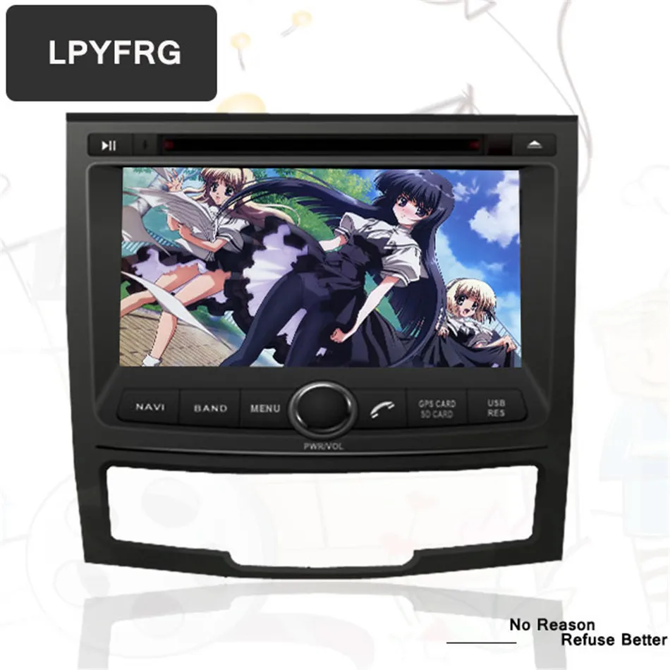 Android 10 0 два DIN автомобильный dvd для Ssangyong Korando 2010 2011 2012 видео выход автомобиля gps