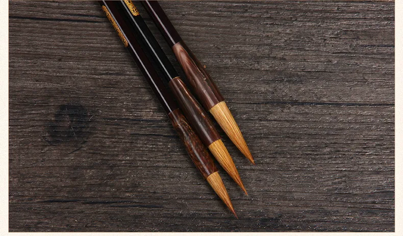 Высокое качество ласка для волос Lian кисть Китайская каллиграфия кисть Ручка китайская живопись кисти набор ученый четыре драгоценности