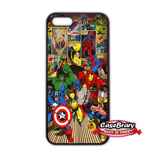 Spider Iron Man Hulk Thor Captain America Case For Apple iPhone X 7 8 6 6s Plus 5 5s SE 5c 4 4s iPod Touch | Мобильные телефоны и