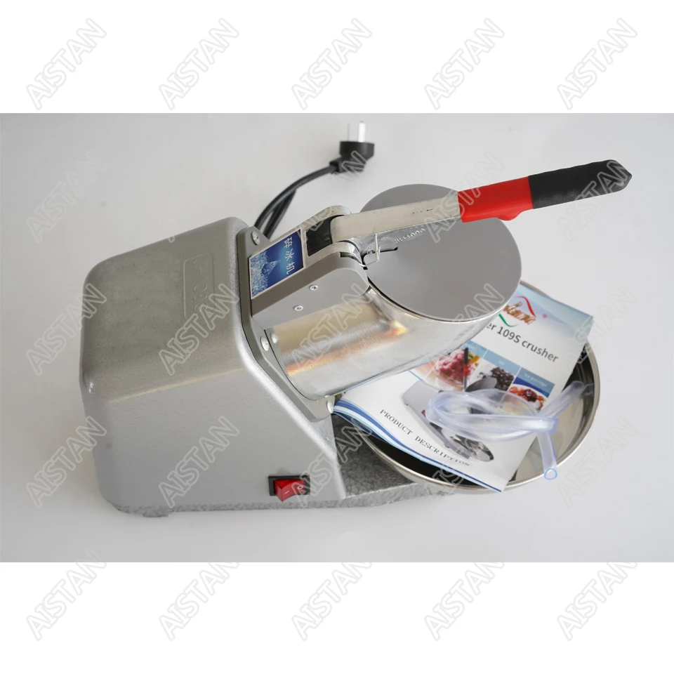 HD109 Electric Ice Crusher Smoothie Shaver Slush Ice Block Breaking grinder Machine 65KG/H 220-240V Silver