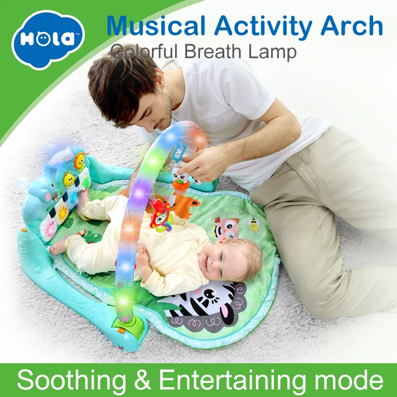 

HUILE TOYS 1102 Baby Multifunction Play Rug Develop Crawling Children's Piano Music Mat Infant Fitness Carpet Rack Learning Toys