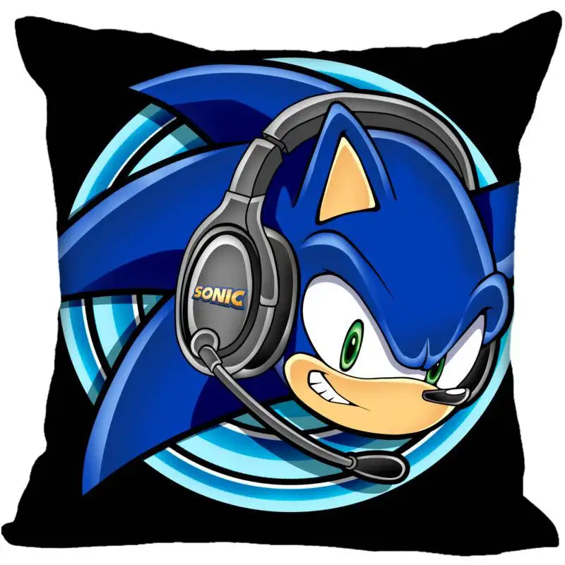 Квадратный чехол для подушки на заказ Sonic the Hedgehog, Наволочка на молнии, чехол 40x40,45x45 см(с одной стороны - Цвет: Pillowcase 7