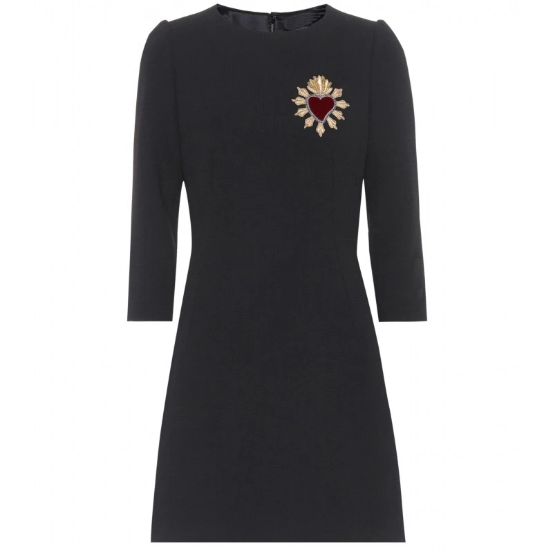 KENVY Брендовое высококачественное модное женское винтажное элегантное осеннее весеннее платье с вышивкой и круглым вырезом