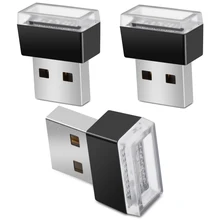 1 шт. автомобильный Стильный USB атмосферный светодиодный светильник, автомобильные аксессуары для Mitsubishi Asx Lancer 10 9 Outlander EX Pajero Sport Eclipse