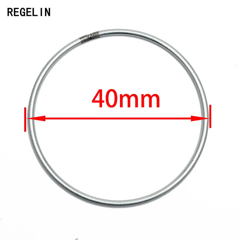 REGELIN большой размер 400-35 мм Ловец снов Reve круглые кольца фурнитура Висячие круглые cercle металлические pour attrape reve Net DIY 10 шт - Цвет: 40mm