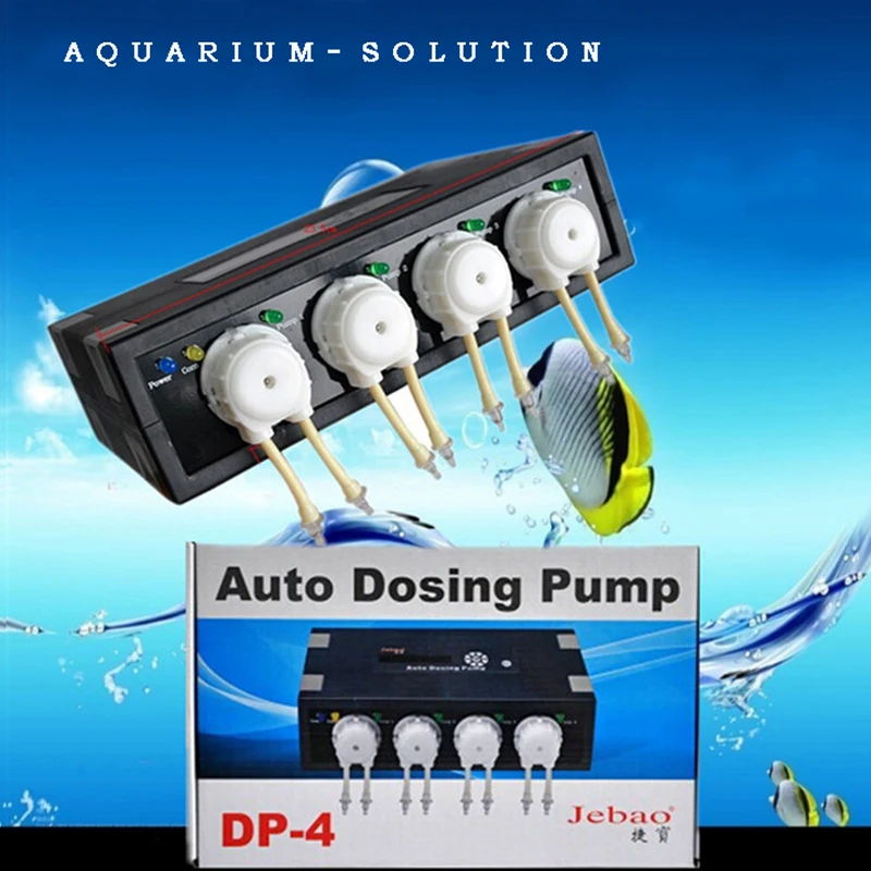Jebao/Jecod DP 4 Auto Dosing Pump Peristalsis Pump 4 Channel Doser