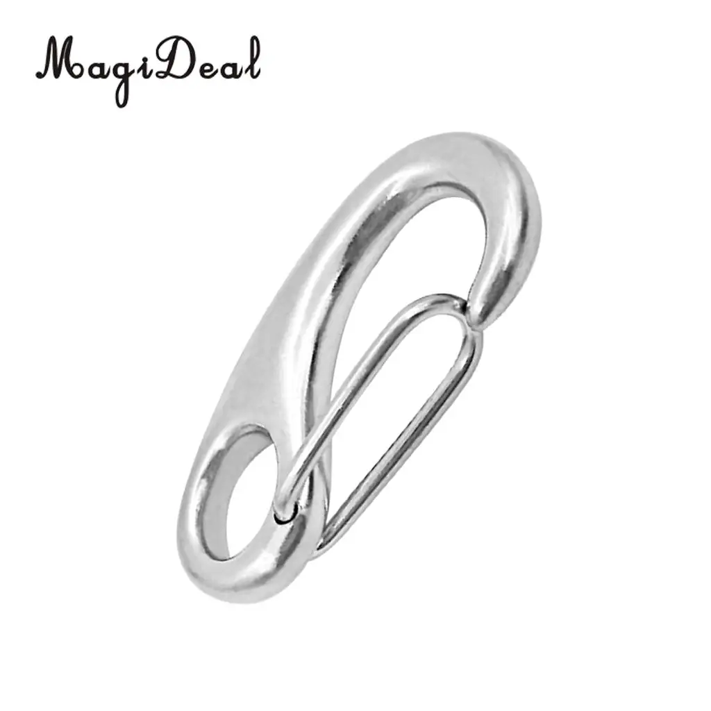 MagiDea Durable Marine 316 Stainless Steel Spring Snap Hooks Boat Anchor Rigging Clip for Caming Hiking Kayaking Boating Fishing