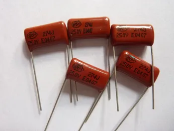 

10pcs CBB 274 250V 274J CL21 0.27uF 270nF P15 Metallized Polypropylene Film Capacitor