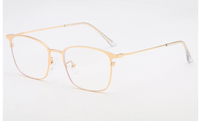 Новые Классические для мужчин Oversize очки рамки металлического сплава оптический наполовину оправа для очков повседневное близорукость