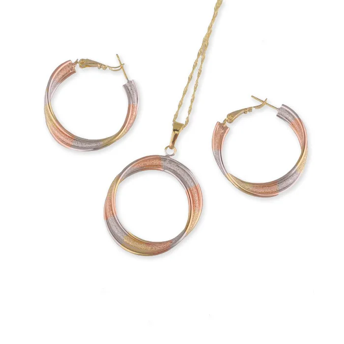 MxGXfam Mix круг цвет золотой (14 K/розовый/белый цвет)|jewelry sets for women|circle jewelry setjewelry |
