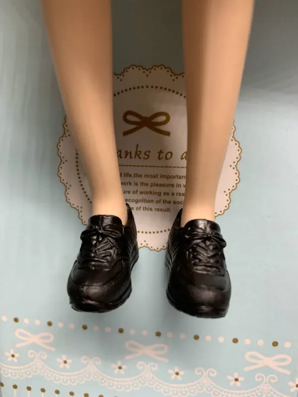 Новые стильные игрушечные туфли на высоком каблуке туфли на плоской подошве черные туфли коричневые туфли для высоких и полных куклы BB BBIA89
