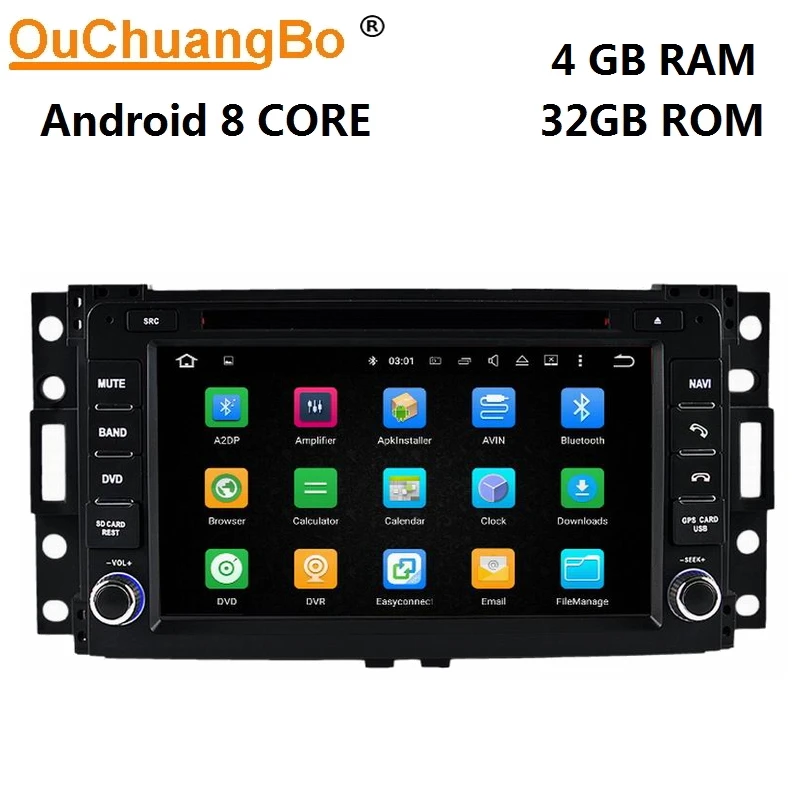 Ouchuangbo Android 9 0 автомобильный аудио dvd gps навигация для Hummer H3 2006-2009 с USB Bluetooth 8 ядер wifi 4