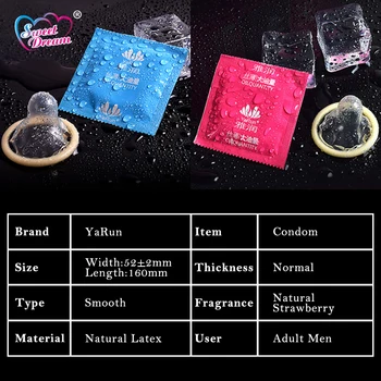 Sweet Dream Life Condoms 100 Pcs Lot Natural Latex Smooth Lubricated Contraception Condoms for Men