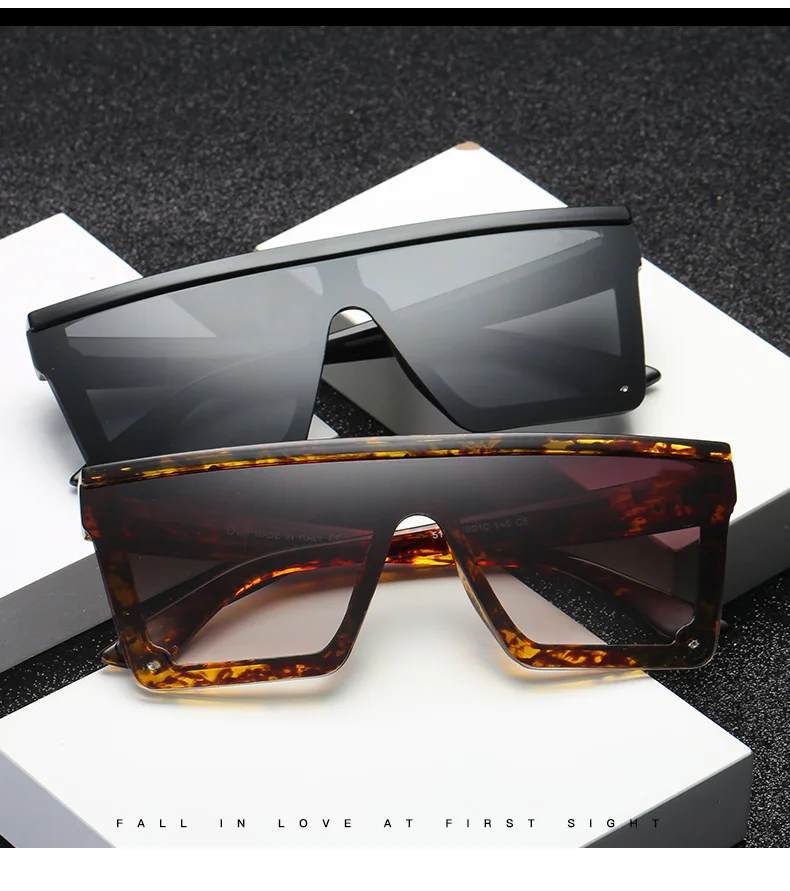 Солнцезащитные очки больших размеров с плоским верхом, женские роскошные, уникальные мужские солнцезащитные очки, брендовые дизайнерские солнцезащитные очки, большие квадратные оттенки
