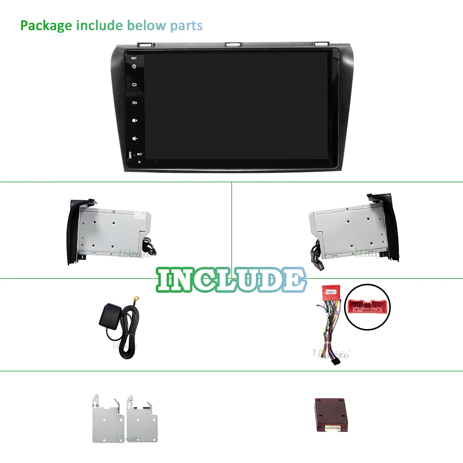 Sale DSP IPS SCREEN 4G 64G Android 9.0 Car GPS For Mazda 3 2003-2009 stereo navigation RADIO pc FIT BOSE system NO dvd player 2