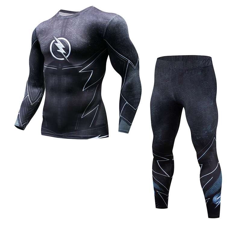 

Men's Gym Fitness Set Sportswear Quick-drying Compression Set Men's Running Set Fitness Skinny Sports Set Outdoor Jogging Wear