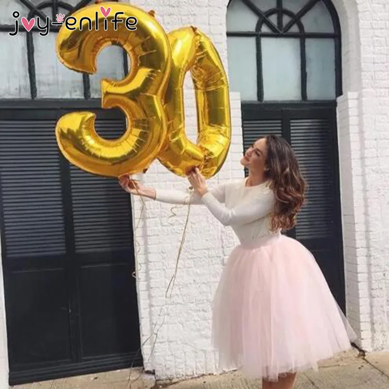 40 дюймов 30/40/50/60 юбилей надувные шары из алюминиевой фольги с днем рождения