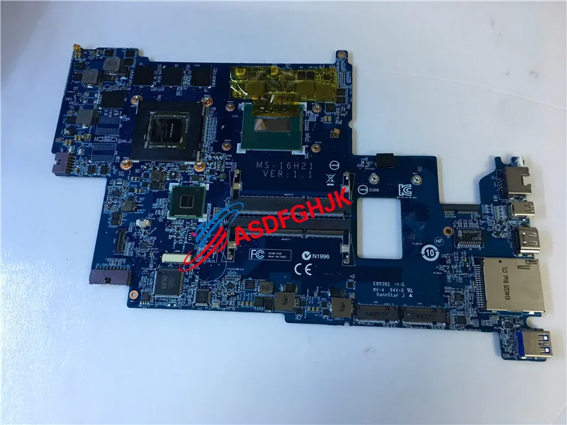 حقيقية ل MSI Gs60 سلسلة اللوحة المحمول مع I7-4710HQ و GTX860M Ms-16h21 MS-16H2 100% TESED موافق
