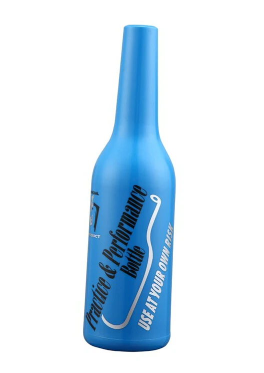 Blue Professional Plastic Durable Practice Bar Bottle Flair Bartending