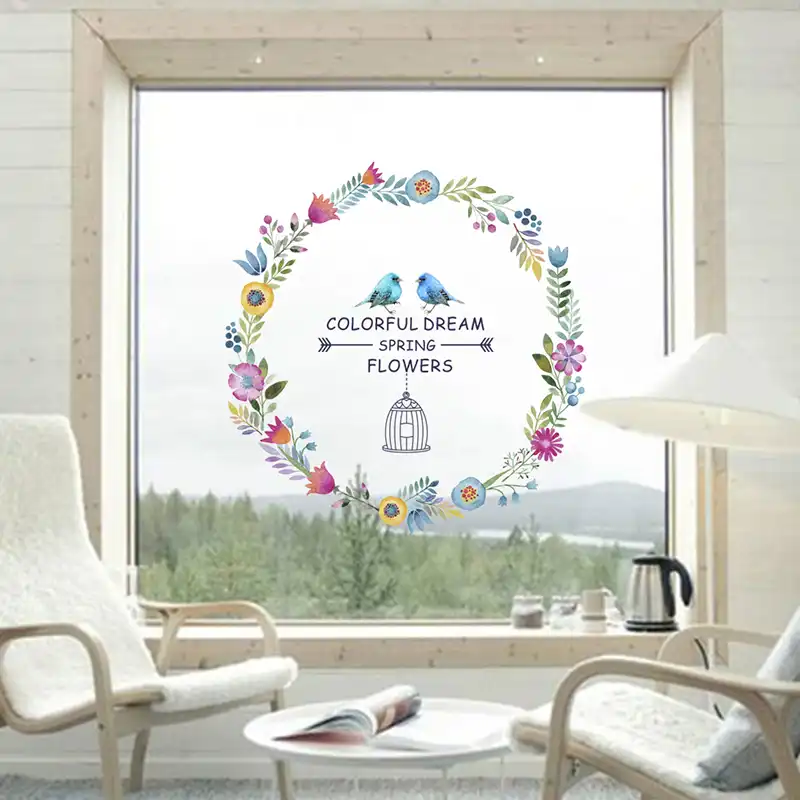 DIY Spring Flower Tree Bird Wall Sticker Decal Home Living Room Bedroom Decor US